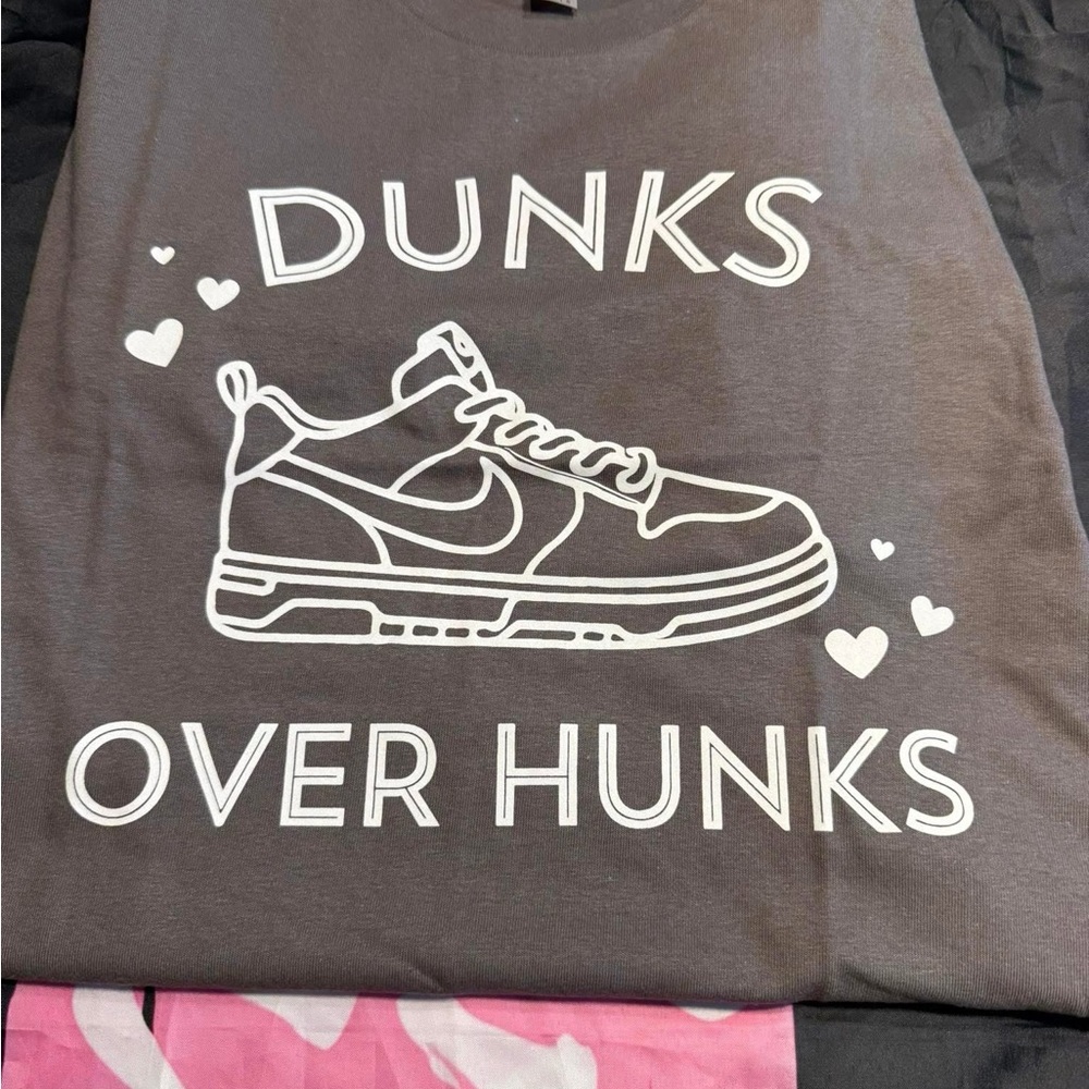 Gray Graphic Tee with Sneaker Design